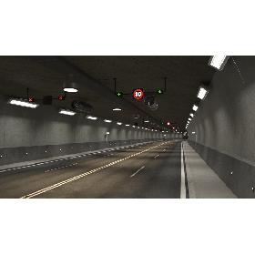 Tileable road tunnel 01 3D